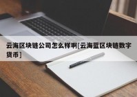 云海区块链公司怎么样啊[云海蓝区块链数字货币]